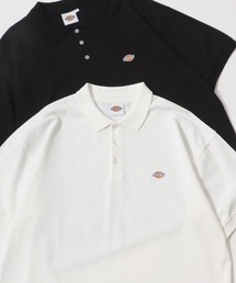 Dickies（ディッキーズ）の「Dickies/ディッキーズ オーバーサイズ カノコ ミニロゴワッペン ワンポイント刺繍 半袖ポロシャツ/レディース メンズ（ポロシャツ）」