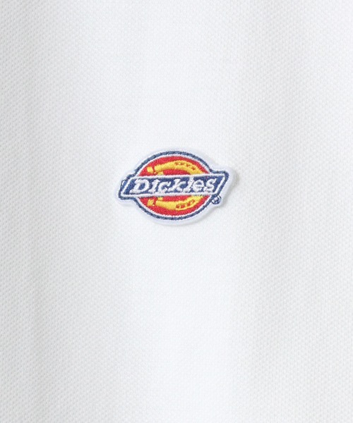 Dickies（ディッキーズ）の「Dickies/ディッキーズ オーバーサイズ カノコ ミニロゴワッペン ワンポイント刺繍 半袖ポロシャツ/レディース メンズ（ポロシャツ・メンズ・ブラック/ネイビー/ホワイト/グリーン・XL/M/L）」の12枚目の写真