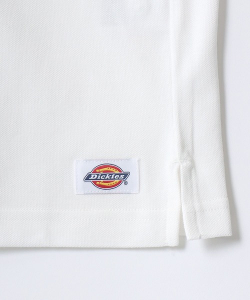 Dickies（ディッキーズ）の「Dickies/ディッキーズ オーバーサイズ カノコ ミニロゴワッペン ワンポイント刺繍 半袖ポロシャツ/レディース メンズ（ポロシャツ・メンズ・ブラック/ネイビー/ホワイト/グリーン・XL/M/L）」の14枚目の写真