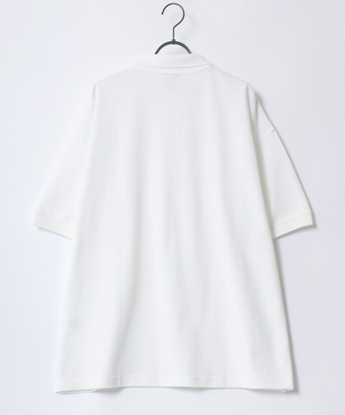 Dickies（ディッキーズ）の「Dickies/ディッキーズ オーバーサイズ カノコ ミニロゴワッペン ワンポイント刺繍 半袖ポロシャツ/レディース メンズ（ポロシャツ・メンズ・ブラック/ネイビー/ホワイト/グリーン・XL/M/L）」の9枚目の写真