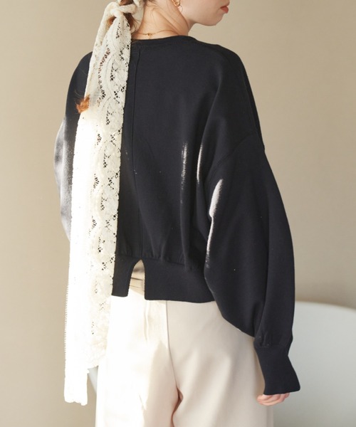 hinari（ヒナリ）の「袖スリットニットプルオーバー（ニット/セーター・レディース・ベージュ/ネイビー/アイボリー/ピンク・FREE）」の22枚目の写真