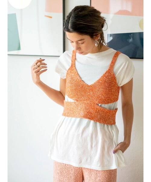 Ungrid（アングリッド）の「ウォッシュカラータンクトップ（タンクトップ・レディース・ピンク/イエロー/オフホワイト/チャコールグレー・FREE）」の17枚目の写真