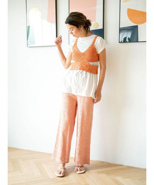 Ungrid（アングリッド）の「ウォッシュカラータンクトップ（タンクトップ・レディース・ピンク/イエロー/オフホワイト/チャコールグレー・FREE）」の13枚目の写真