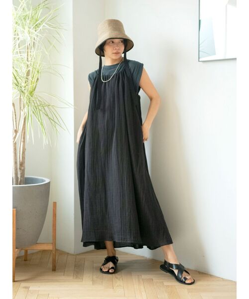 Ungrid（アングリッド）の「ウォッシュカラータンクトップ（タンクトップ・レディース・ピンク/イエロー/オフホワイト/チャコールグレー・FREE）」の6枚目の写真