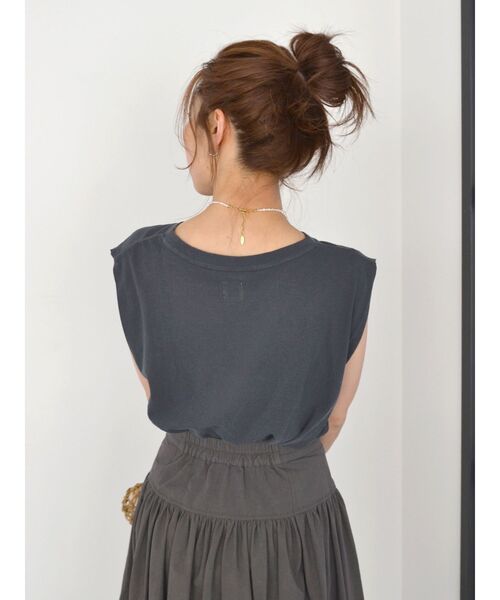 Ungrid（アングリッド）の「ウォッシュカラータンクトップ（タンクトップ・レディース・ピンク/イエロー/オフホワイト/チャコールグレー・FREE）」の16枚目の写真