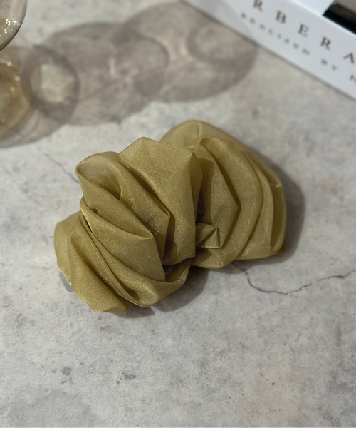 apres jour clair（アプレジュールクレア）の「【apres jour clair×ARIAZ】シアーヘアクリップ（バレッタ/ヘアクリップ・レディース・アイボリー/ダークブラウン/イエロー系その他/グレイッシュベージュ/ブラック/ピンクベージュ・FREE）」の20枚目の写真