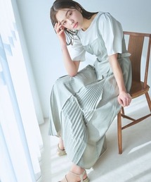 mysty woman | マチプリーツジャンスカ　199558(ジャンパースカート)