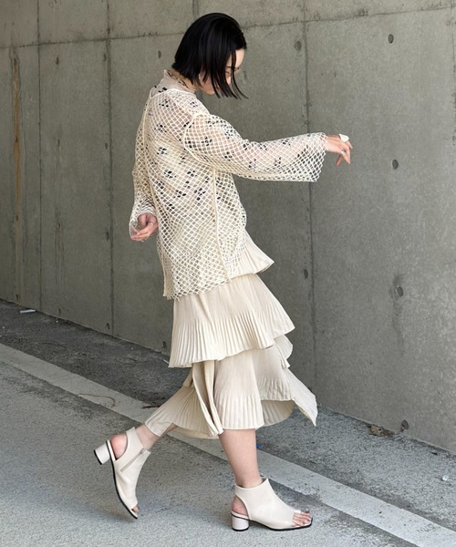 LVEU.（ラブユ.）の「【LVEU.】アシンメトリープリーツティアード