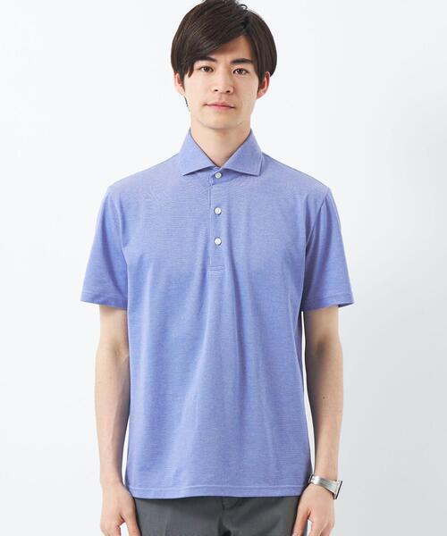 gim(ジム)の「<gim>アメリカンシーアイランドコットン ポロシャツ -吸水速乾-(ポロシャツ・メンズ・ホワイト/ワインレッド/ネイビー/ロイヤルブルー・L/S/M/XL)」の5枚目の写真