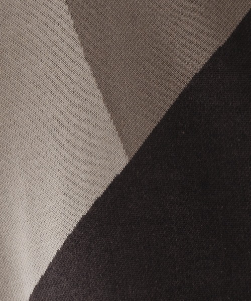 epnok（エプノック）の「アシンメトリールーズニットシャツ（シャツ/ブラウス・メンズ・ブラウン/ブラック/グレイッシュベージュ・SMALL/MEDIUM/LARGE）」の5枚目の写真