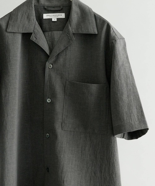 URBAN RESEARCH（アーバンリサーチ）の「『セットアップ対応』『吸水速乾』ドライメランジショートスリーブシャツ（シャツ/ブラウス・メンズ・ベージュ/ブラック/チャコールグレー・SMALL/MEDIUM/LARGE）」の16枚目の写真