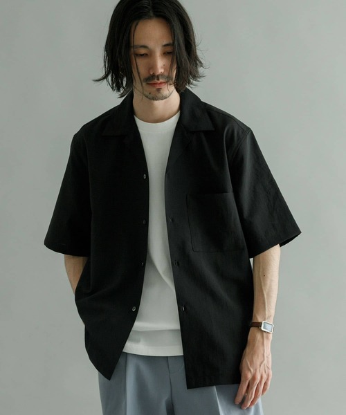 URBAN RESEARCH（アーバンリサーチ）の「『セットアップ対応』『吸水速乾』ドライメランジショートスリーブシャツ（シャツ/ブラウス・メンズ・ベージュ/ブラック/チャコールグレー・SMALL/MEDIUM/LARGE）」の18枚目の写真