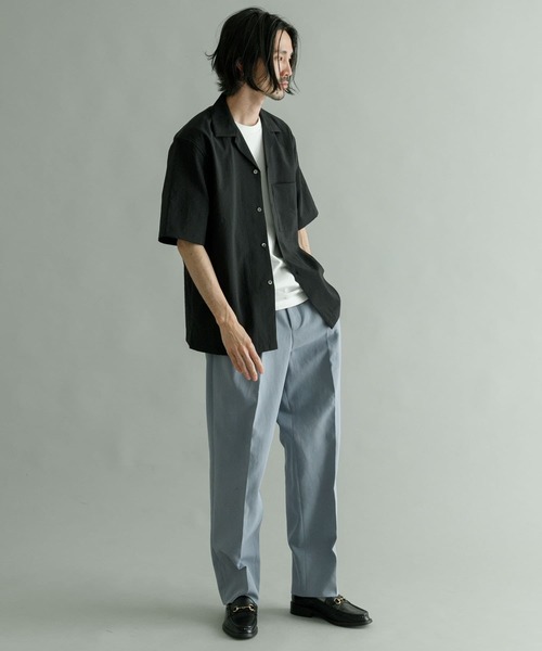 URBAN RESEARCH（アーバンリサーチ）の「『セットアップ対応』『吸水速乾』ドライメランジショートスリーブシャツ（シャツ/ブラウス・メンズ・ベージュ/ブラック/チャコールグレー・SMALL/MEDIUM/LARGE）」の20枚目の写真