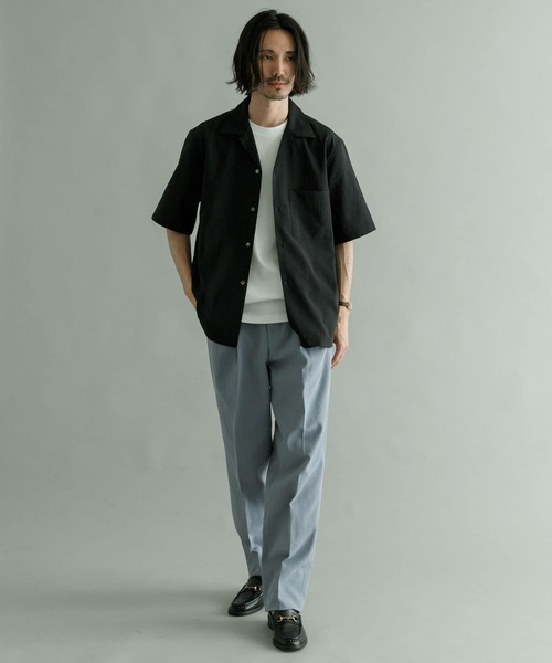 URBAN RESEARCH（アーバンリサーチ）の「『セットアップ対応』『吸水速乾』ドライメランジショートスリーブシャツ（シャツ/ブラウス・メンズ・ベージュ/ブラック/チャコールグレー・SMALL/MEDIUM/LARGE）」の21枚目の写真