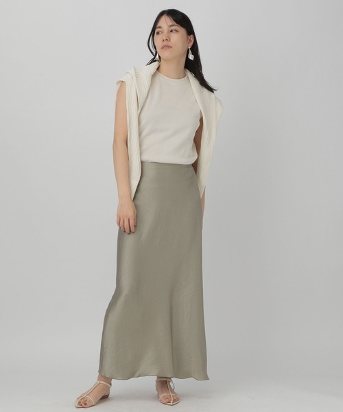 Chaos（カオス）の「Chaos(カオス)/ベルティカノースリーブニット（ニット/セーター・レディース・ブラック/クリーム/ブルー・FREE）」の8枚目の写真