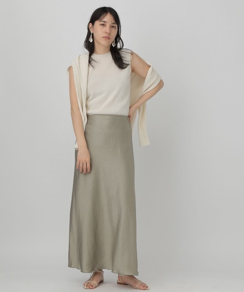 Chaos（カオス）の「Chaos(カオス)/ベルティカノースリーブニット（ニット/セーター・レディース・ブラック/クリーム/ブルー・FREE）」の9枚目の写真