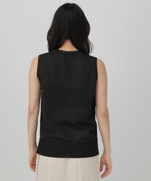 Chaos（カオス）の「Chaos(カオス)/ベルティカノースリーブニット（ニット/セーター・レディース・ブラック/クリーム/ブルー・FREE）」の16枚目の写真