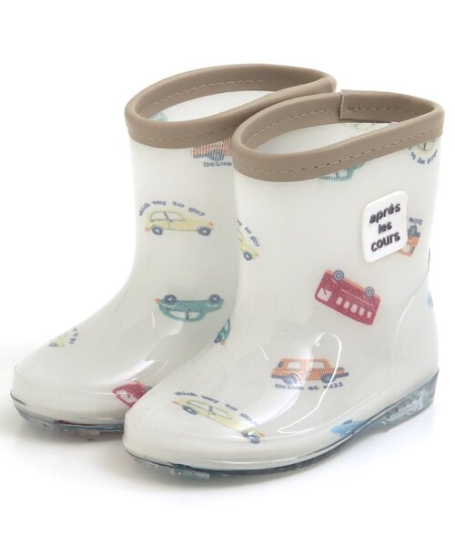 apres les cours（アプレレクール）の「きょうりゅう・車柄 レインシューズ（レインシューズ・キッズ・アイボリー/サックスブルー・15 /19/14/17/18/16）」の6枚目の写真