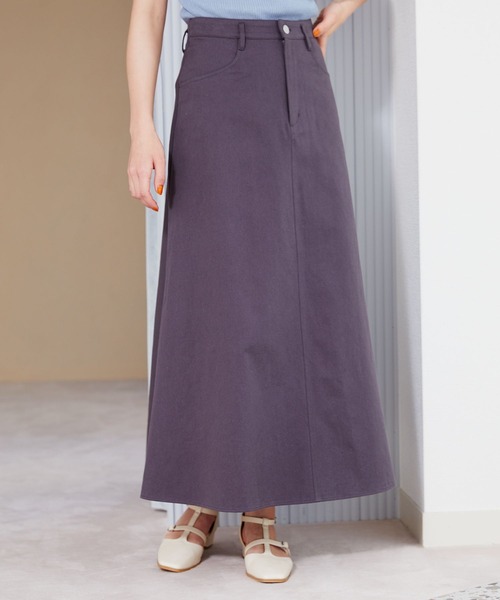 mysty woman（ミスティウーマン）の「バックレースアップスカート 906410（スカート・レディース・ライトグリーン/アイボリー/チャコールグレー・FREE）」の2枚目の写真