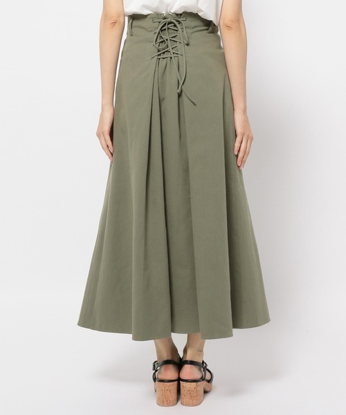 mysty woman（ミスティウーマン）の「バックレースアップスカート 906410（スカート・レディース・ライトグリーン/アイボリー/チャコールグレー・FREE）」の22枚目の写真