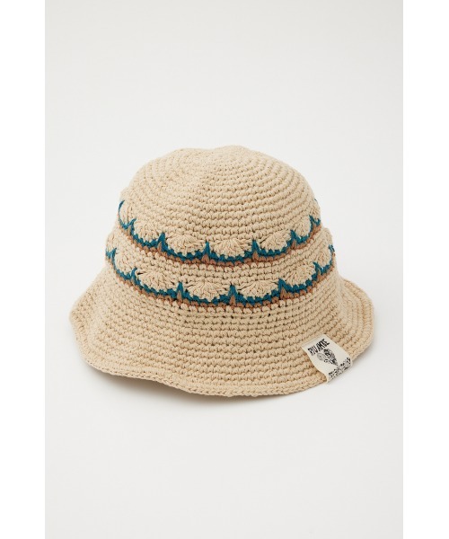 RODEO CROWNS WIDE BOWL(ロデオクラウンズワイドボウル)の「Ryu Ambe Knit HAT(ハット・レディース・ベージュ/ライトグリーン/ブラック・FREE)」の4枚目の写真