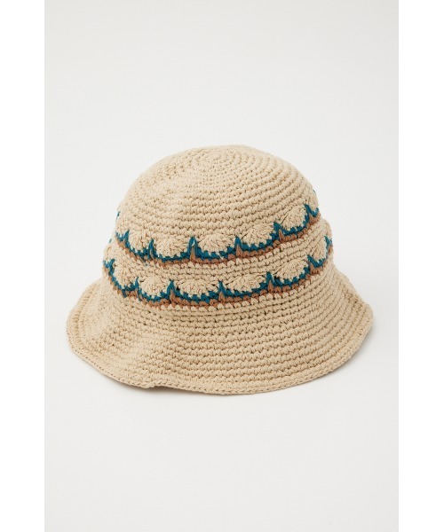 RODEO CROWNS WIDE BOWL(ロデオクラウンズワイドボウル)の「Ryu Ambe Knit HAT(ハット・レディース・ベージュ/ライトグリーン/ブラック・FREE)」の7枚目の写真