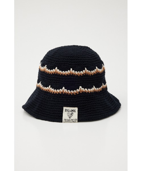 RODEO CROWNS WIDE BOWL(ロデオクラウンズワイドボウル)の「Ryu Ambe Knit HAT(ハット・レディース・ベージュ/ライトグリーン/ブラック・FREE)」の14枚目の写真