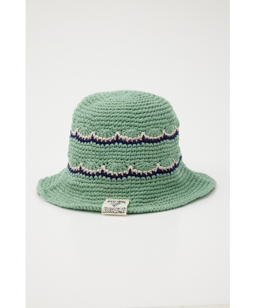 RODEO CROWNS WIDE BOWL(ロデオクラウンズワイドボウル)の「Ryu Ambe Knit HAT(ハット・レディース・ベージュ/ライトグリーン/ブラック・FREE)」の19枚目の写真