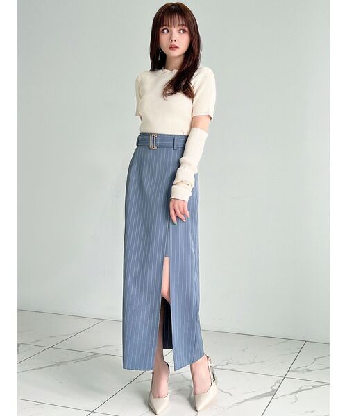 RESEXXY（リゼクシー）の「アームウォーマーニット（ニット/セーター・レディース・ブルー/アイボリー/ブラック/ブラウン・FREE）」の13枚目の写真