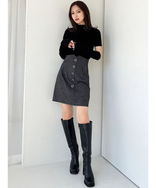 RESEXXY（リゼクシー）の「アームウォーマーニット（ニット/セーター・レディース・ブルー/アイボリー/ブラック/ブラウン・FREE）」の22枚目の写真