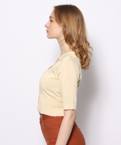 FOREVER 21(フォーエバー トゥエンティーワン)の「ビッグカラーサマーニットカーディガン(カーディガン/ボレロ・レディース・ブラック/ホワイト・SMALL/MEDIUM)」の15枚目の写真