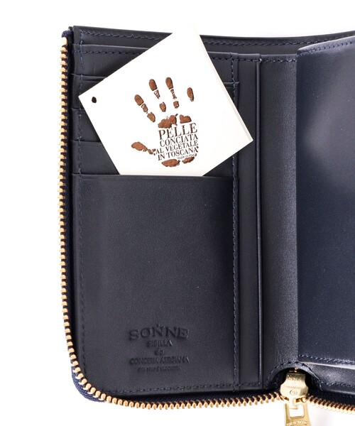 SONNE(ゾンネ)の「【SONNE/ゾンネ】SOM002 HALF FOLD WALLET(財布・メンズ・ネイビー/ブラウン/ブラック・FREE)」の13枚目の写真