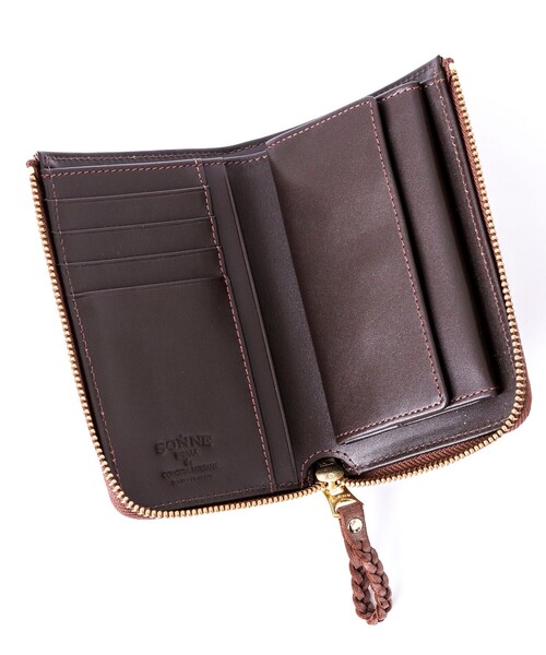 SONNE(ゾンネ)の「【SONNE/ゾンネ】SOM002 HALF FOLD WALLET(財布・メンズ・ネイビー/ブラウン/ブラック・FREE)」の14枚目の写真