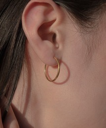 【novice】Hinged Thin Hoop Pierce［Stainless］