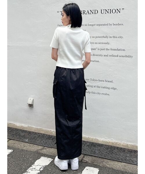 GYDA（ジェイダ）の「GGスライダーダブルファスナーニットトップス（ニット/セーター・レディース・ブラック/オフホワイト/ライトグリーン・FREE）」の7枚目の写真