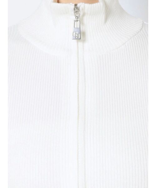 GYDA（ジェイダ）の「GGスライダーダブルファスナーニットトップス（ニット/セーター・レディース・ブラック/オフホワイト/ライトグリーン・FREE）」の16枚目の写真