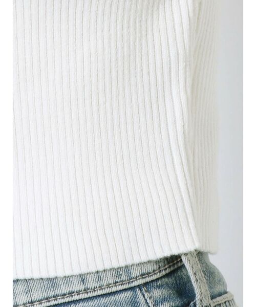 GYDA（ジェイダ）の「GGスライダーダブルファスナーニットトップス（ニット/セーター・レディース・ブラック/オフホワイト/ライトグリーン・FREE）」の18枚目の写真