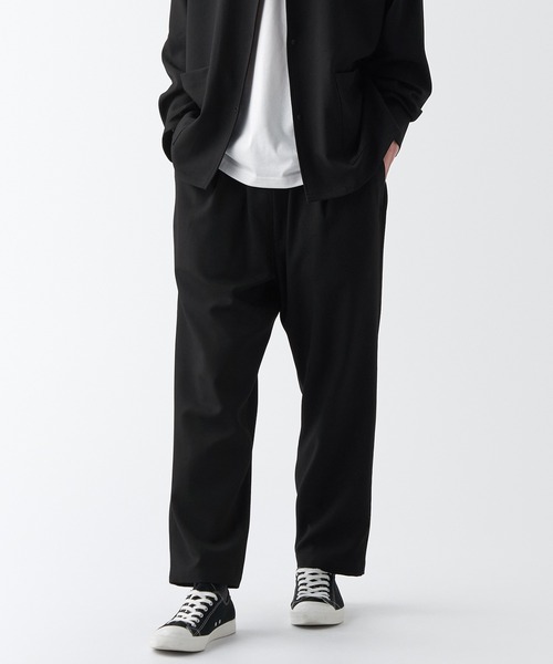 無印良品（ムジルシリョウヒン）の「イージーケアワンタックパンツ（その他パンツ・メンズ・グレー/ブラック・S/XL/M）」の2枚目の写真