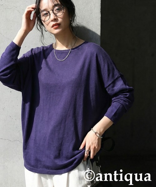 ハイゲージニット（ニット/セーター）｜antiqua（アンティカ）の