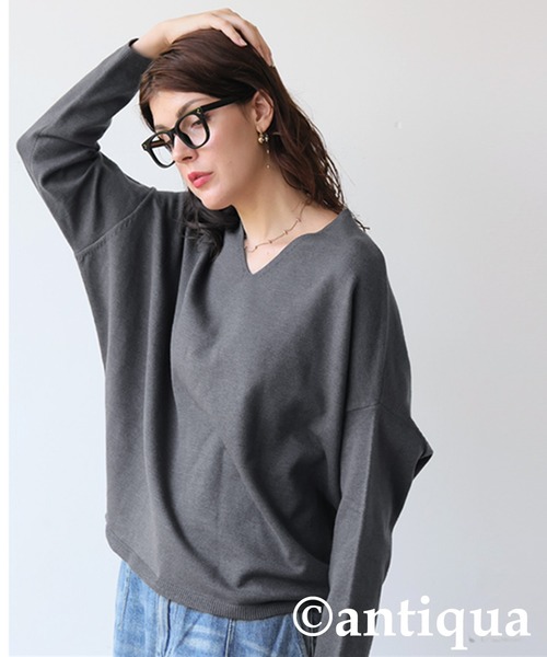 セール】ハイゲージニット（ニット/セーター）｜antiqua（アンティカ