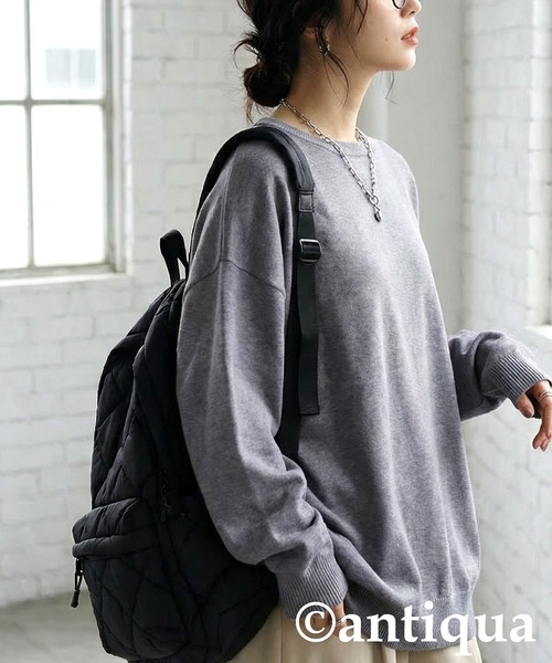 セール】ハイゲージニット（ニット/セーター）｜antiqua（アンティカ