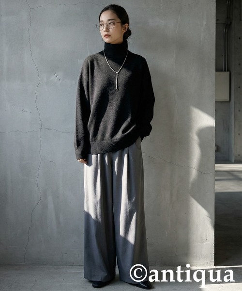 セール】ハイゲージニット（ニット/セーター）｜antiqua（アンティカ