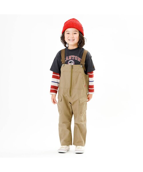 F.O.KIDS(エフオーキッズ)の「オーバーオール(サロペット/オーバーオール・キッズ・ベージュ/インディゴブルー/カーキ・80/140/120/130/150/110/100/90)」の4枚目の写真