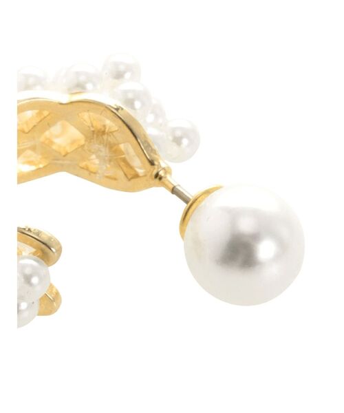 LAGUNAMOON（ラグナムーン）の「LADYメニーフェイクパールラウンドピアス（ピアス（両耳用）・レディース・アイボリー・FREE）」の8枚目の写真