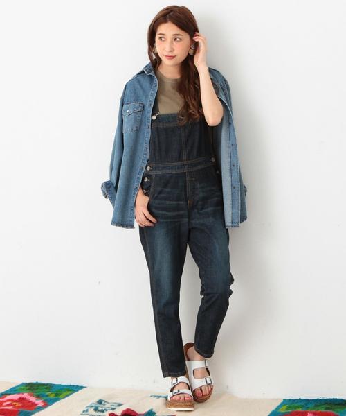 Another Edition（アナザーエディション）の「デニムオーバーオール/AEBC DNM OVERALL（サロペット/オーバーオール・レディース・ブラック/コバルトブルー・MEDIUM/SMALL）」の8枚目の写真
