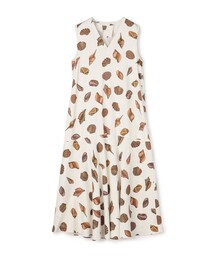 GALERIE VIE | ヴィンテージサテン Vネックロングワンピース(ワンピース)