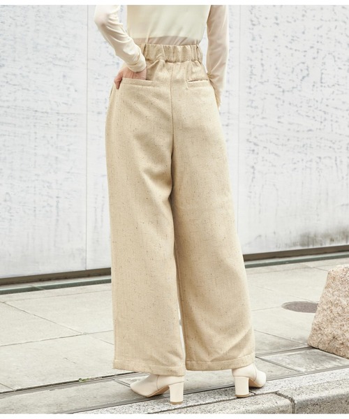 Settimissimo（セッティミッシモ）の「ツイードタックワイドパンツ（その他パンツ・レディース・ブラック/ベージュ・FREE）」の12枚目の写真