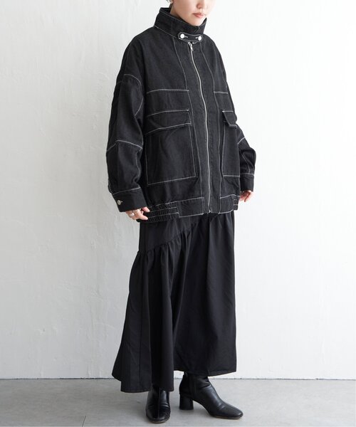 VENCEEXCHANGE（ヴァンスエクスチェンジ）の「ナイロンティアードミリタリースカート（スカート・レディース・チャコールグレー/ブラック/グリーン・FREE）」の14枚目の写真