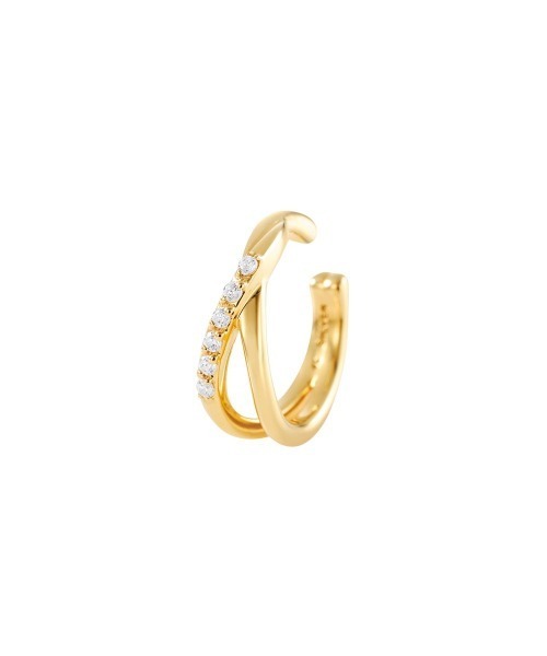 4℃(ヨンドシー)の「【Autumn Collection】シルバー イヤーカフ&ピアスセット(ピアス(両耳用)・レディース・イエローゴールド・FREE)」の4枚目の写真