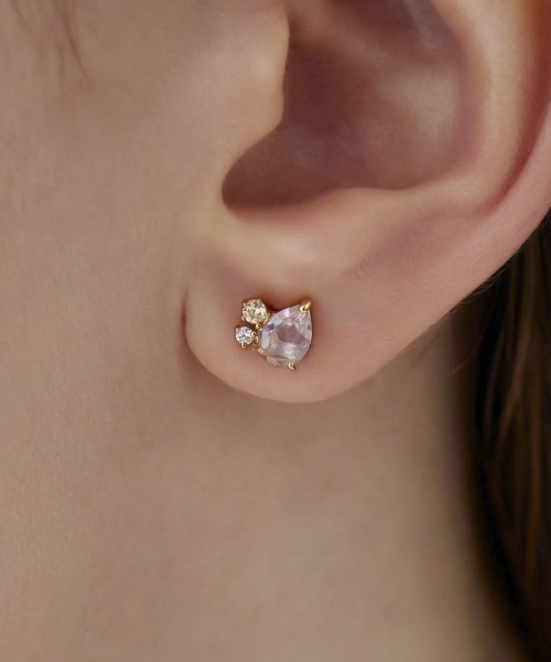 4℃(ヨンドシー)の「【Autumn Collection】シルバー イヤーカフ&ピアスセット(ピアス(両耳用)・レディース・イエローゴールド・FREE)」の8枚目の写真